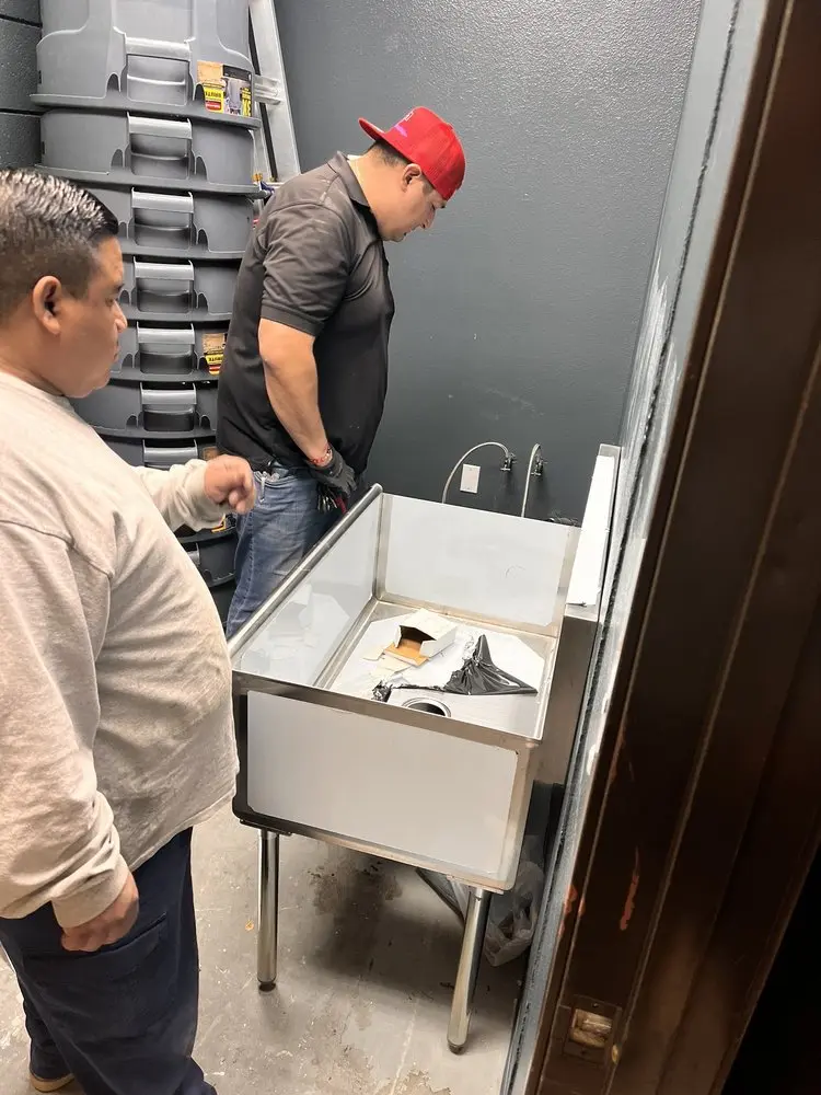 Commercial plumbing and sink installation in Hebron