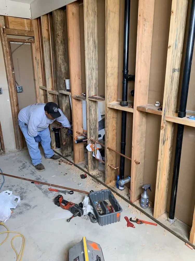 Commercial rough-in plumbing for Gas Line Repair in Hebron